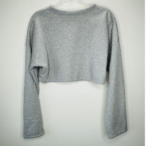 Fiorucci Angels Gray Cropped Sweater XL,EUC - Picture 5 of 14